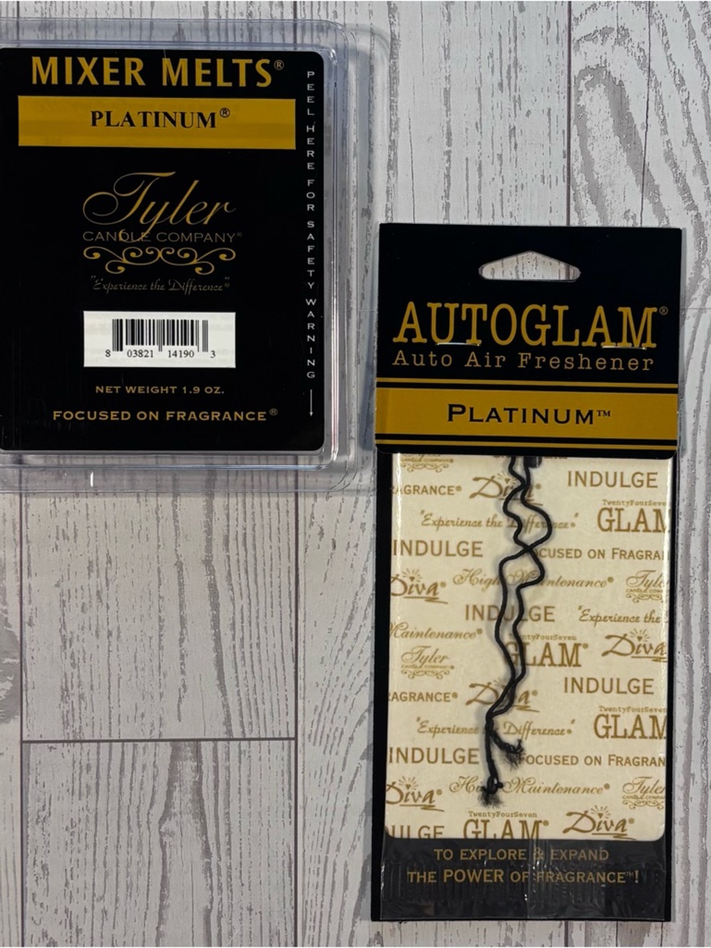 Tyler Candle Company Platinum Fragrance Set Mixer Melts + Autoglam NEW